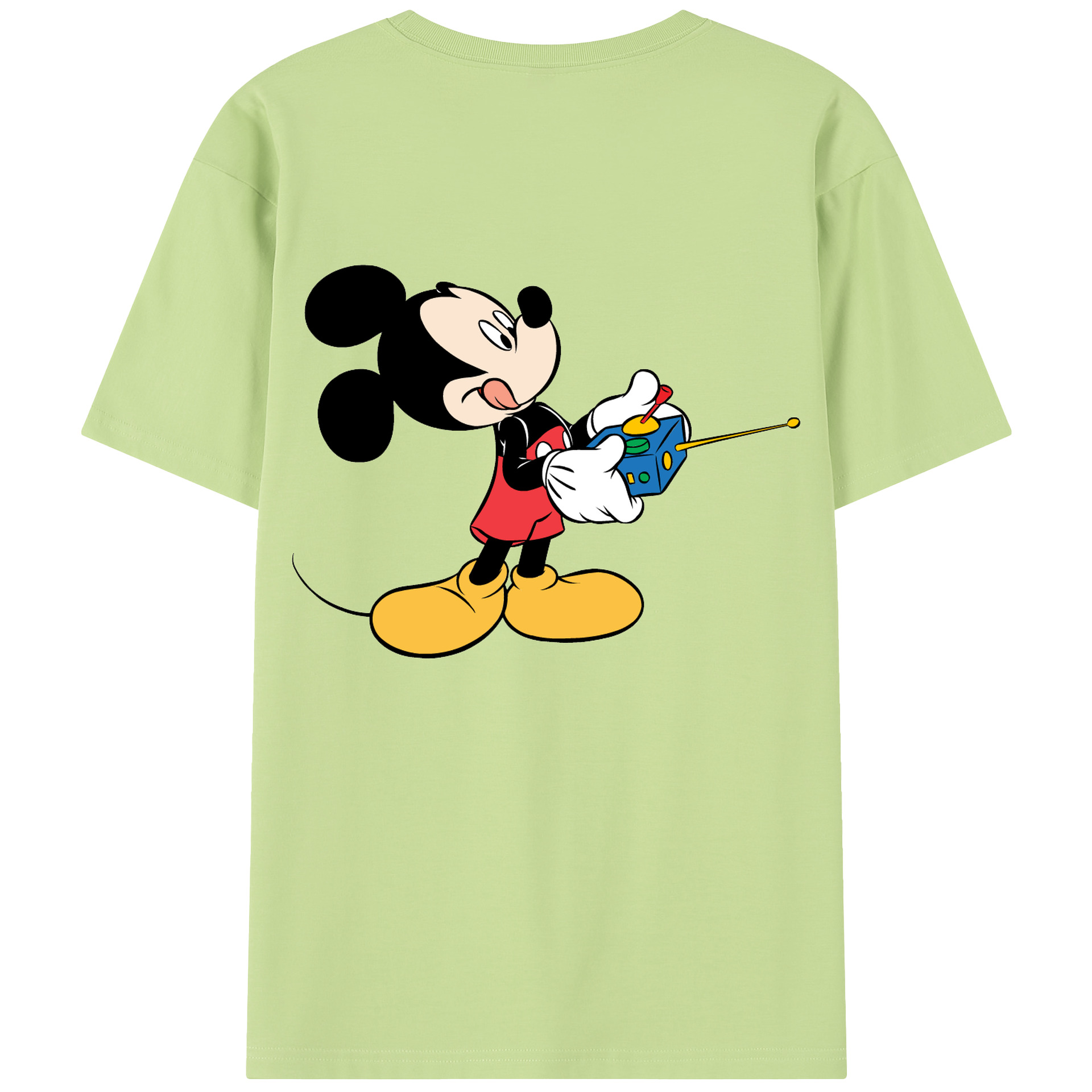（画像用） ミッキーマウス Mickey Mouse 綿100％半袖Tシャツ（背面プリント）